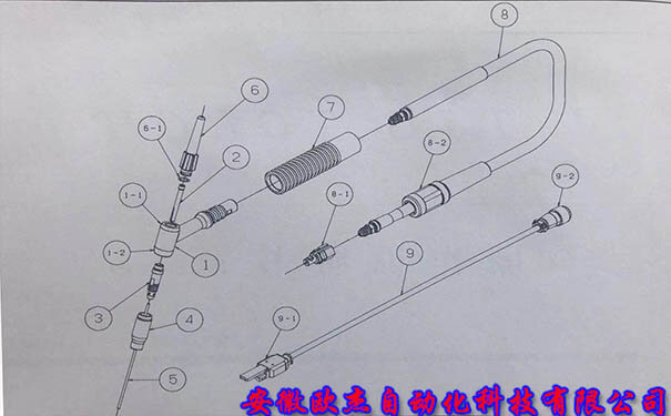 OTC Daihen AWX-2081 氩弧焊枪零部件分解图