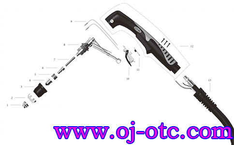 OTC CT-75/CT-80 枪头分解图