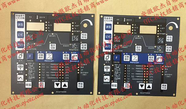 OTC DP400焊机贴膜P30035D02A背面