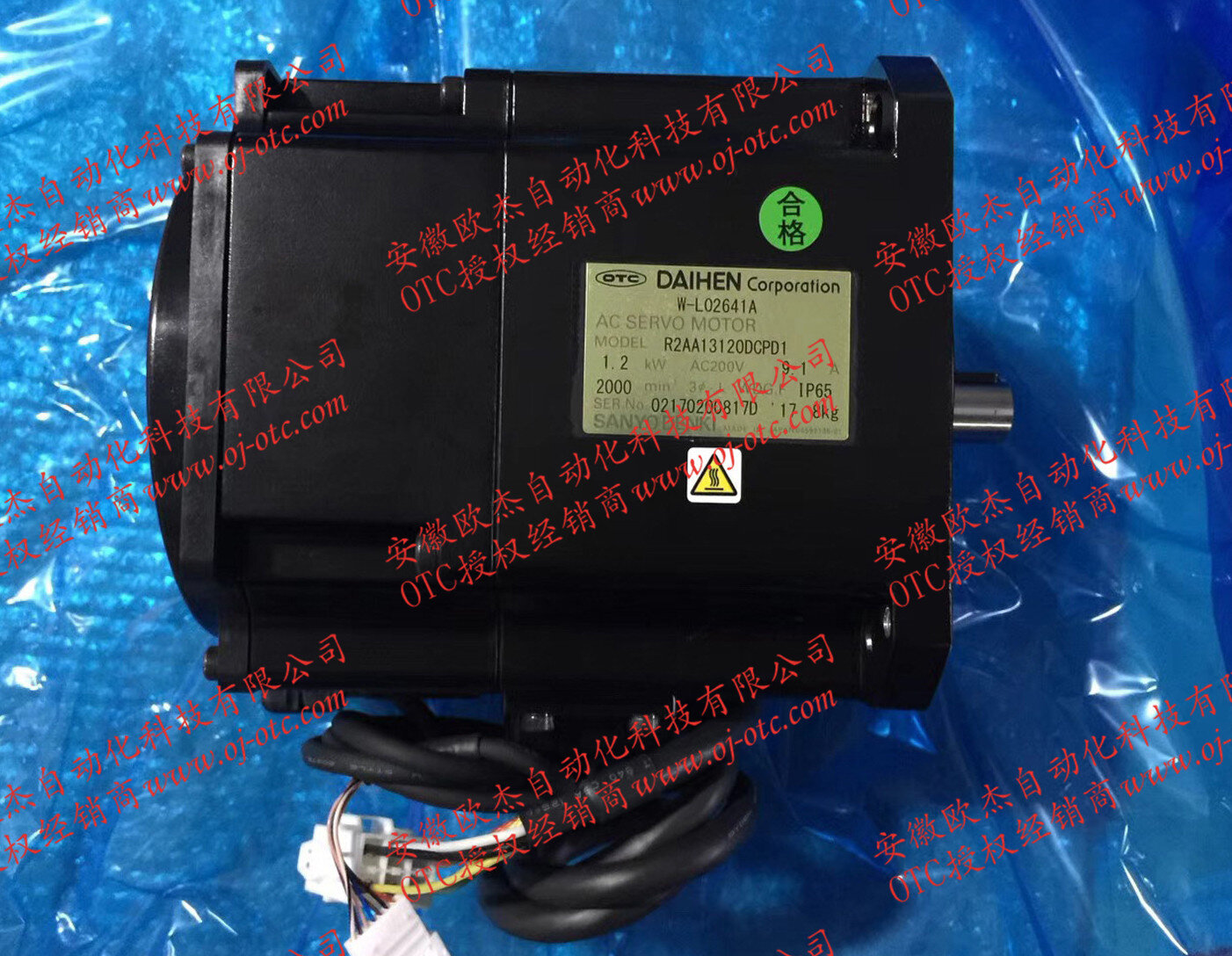OTC Daihen W-L02641 实物特写 OTC Daihen W-L02641 电机细节