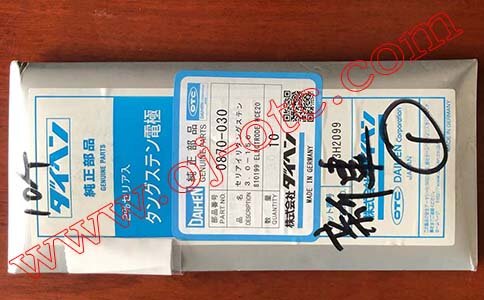 OTC Daihen 铈钨极 0870-030 包装细节
