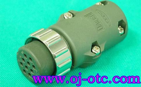 OTC 10芯插座 100-1381 标识 OTC Daihen 10芯航空插座 100-1381 细节