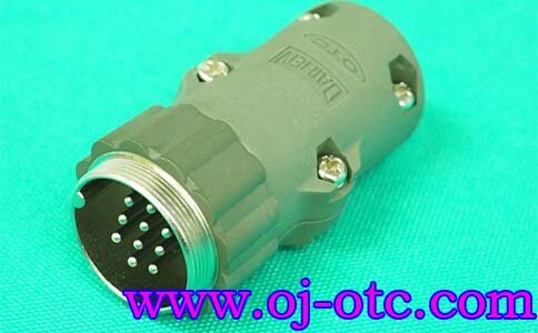 OTC 10芯插头 100-1685 针脚排列 OTC Daihen 10芯航空插头 100-1685 细节
