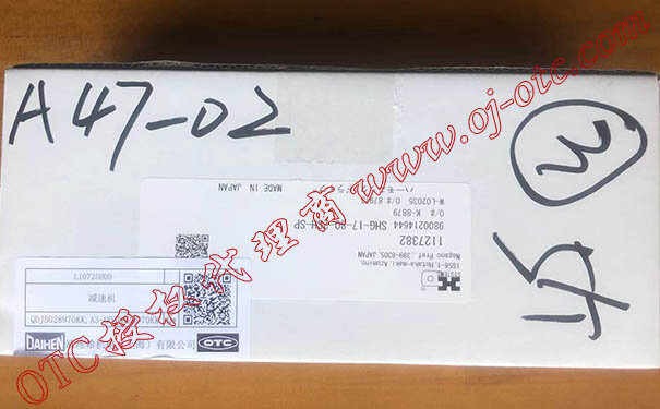 OTC Daihen L10725H00 包装展示 OTC Daihen L10725H00 减速机包装